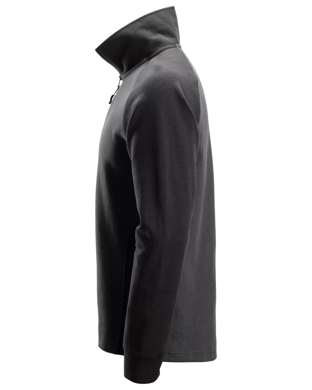 Snickers Steel Grey, Two-Coloured Half-Zip Sweatshirt (2841) – left side view