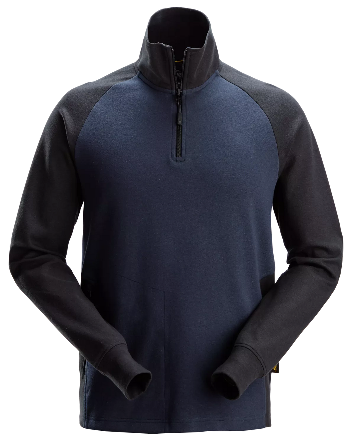 Snickers Navy, Two-Coloured Half-Zip Sweatshirt (2841) – front view