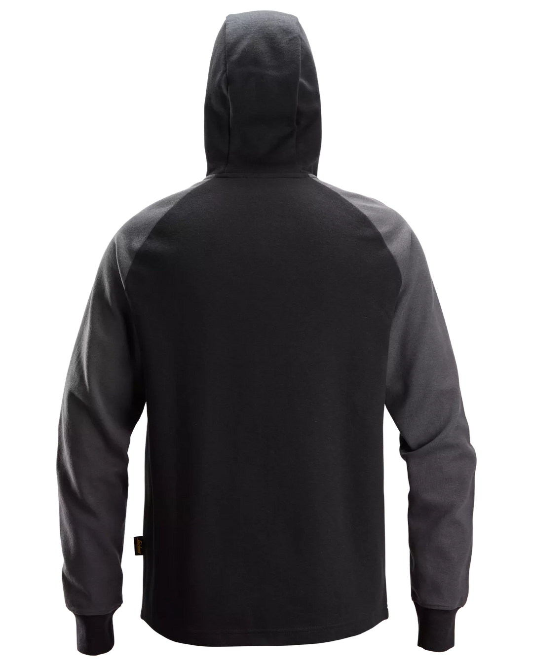 Snickers Black/Steel Grey, Two-Coloured Half-Zip Hoodie (2842) – back view