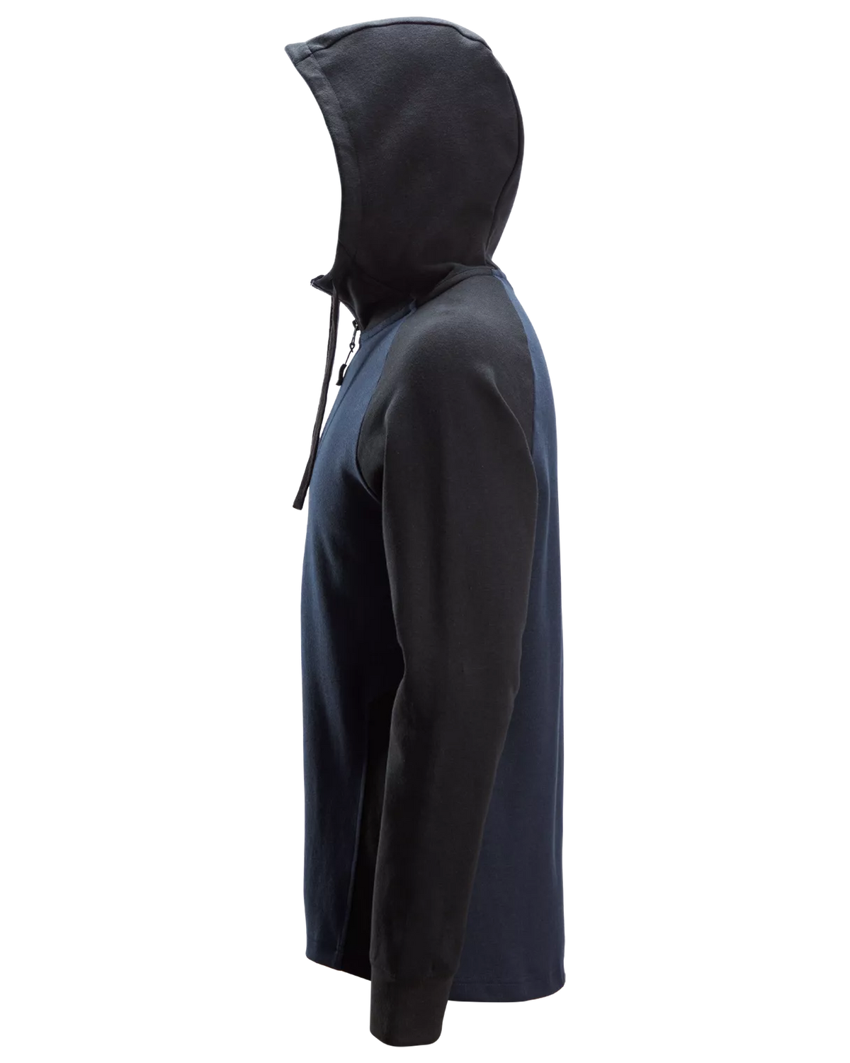 Snickers Navy, Two-Coloured Half-Zip Hoodie (2842) – left side view