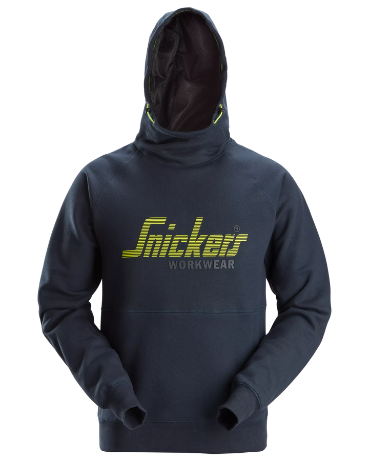 Snickers Navy, Logo Hoodie (2845) – front view
