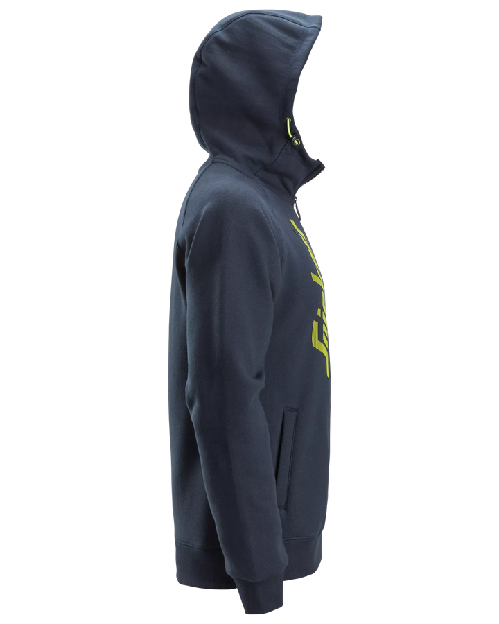 Snickers Navy, Logo Full-Zip Hoodie (2846) – right side view