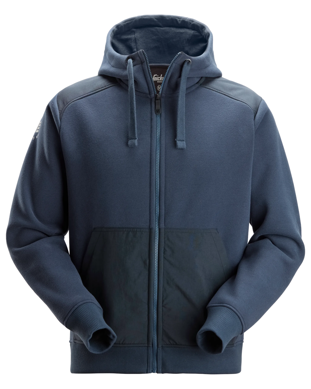 Snickers Navy, Cordura® Tech Sweatshirt Full Zip Hoodie (2875) – front view