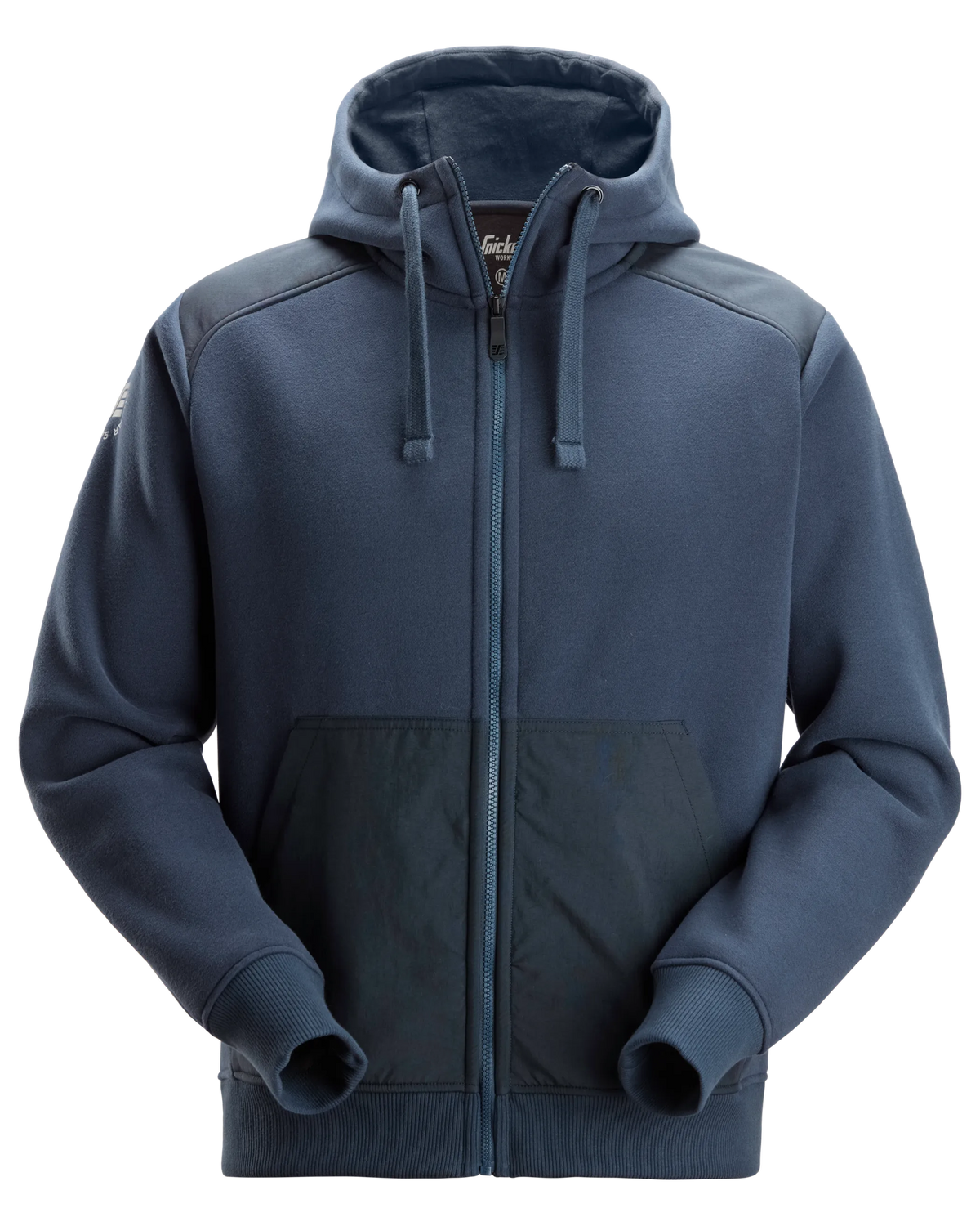 Snickers Navy, Cordura® Tech Sweatshirt Full Zip Hoodie (2875) – front view
