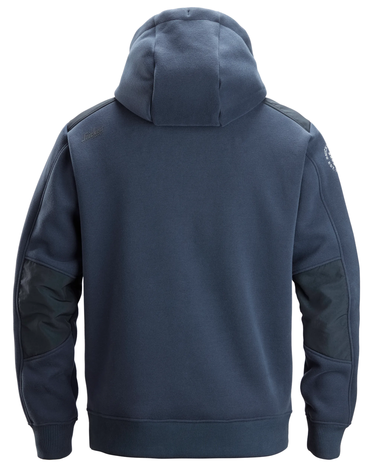 Snickers Navy, Cordura® Tech Sweatshirt Full Zip Hoodie (2875) – back view