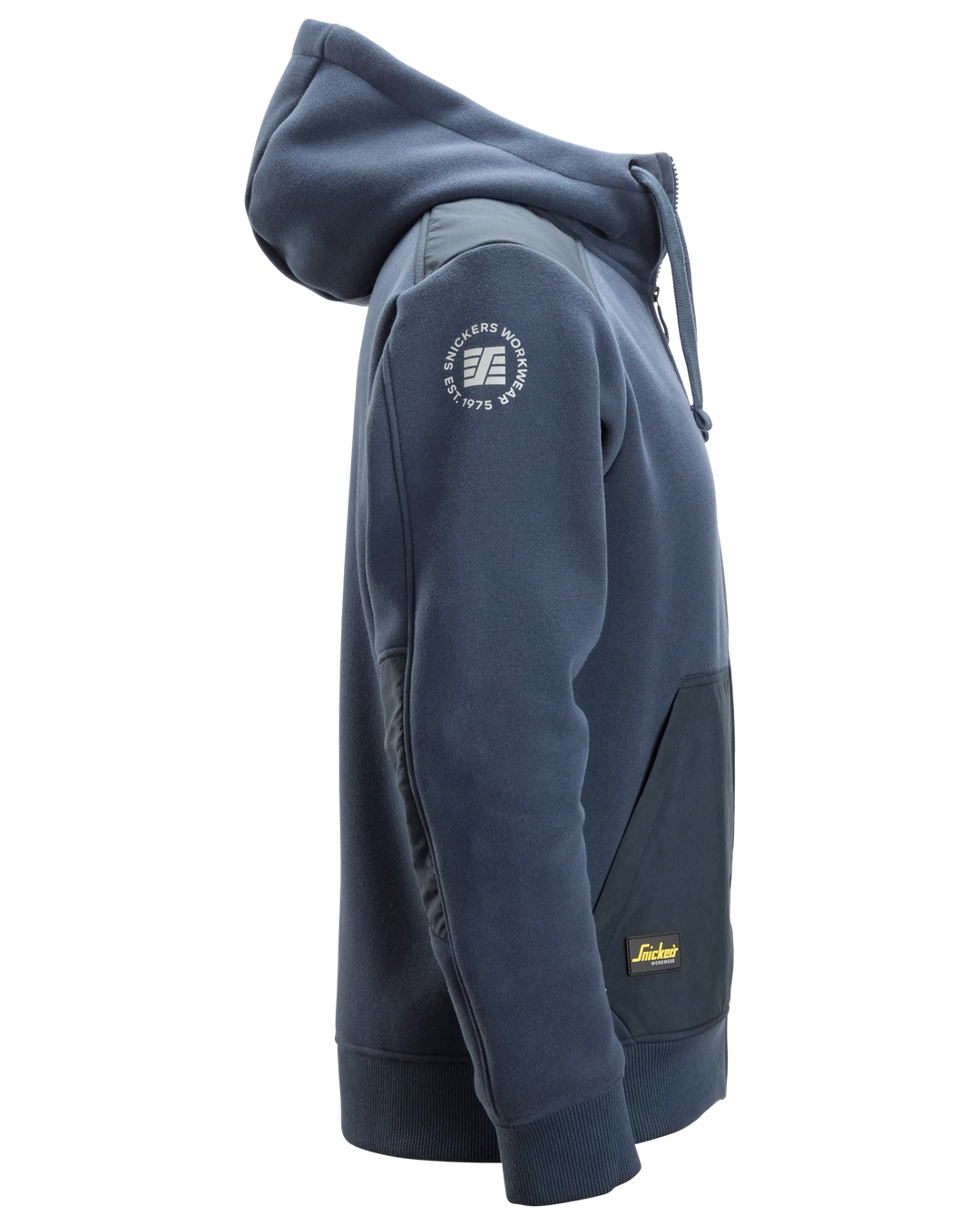 Snickers Navy, Cordura® Tech Sweatshirt Full Zip Hoodie (2875) – right side view
