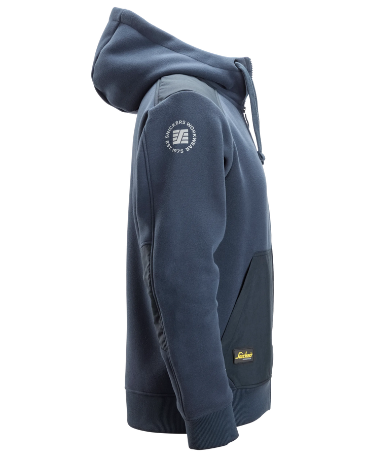 Snickers Navy, Cordura® Tech Sweatshirt Full Zip Hoodie (2875) – right side view