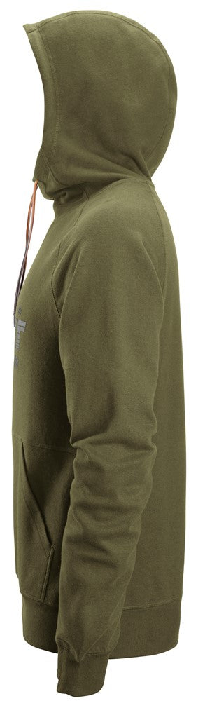 Snickers Logo Hoodie Khaki Green (2894) - Dynamite Hardware