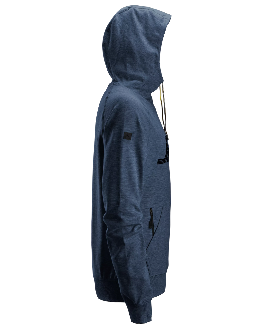 Snickers Dark Navy Melange, Logo Hoodie (2894) – right side view