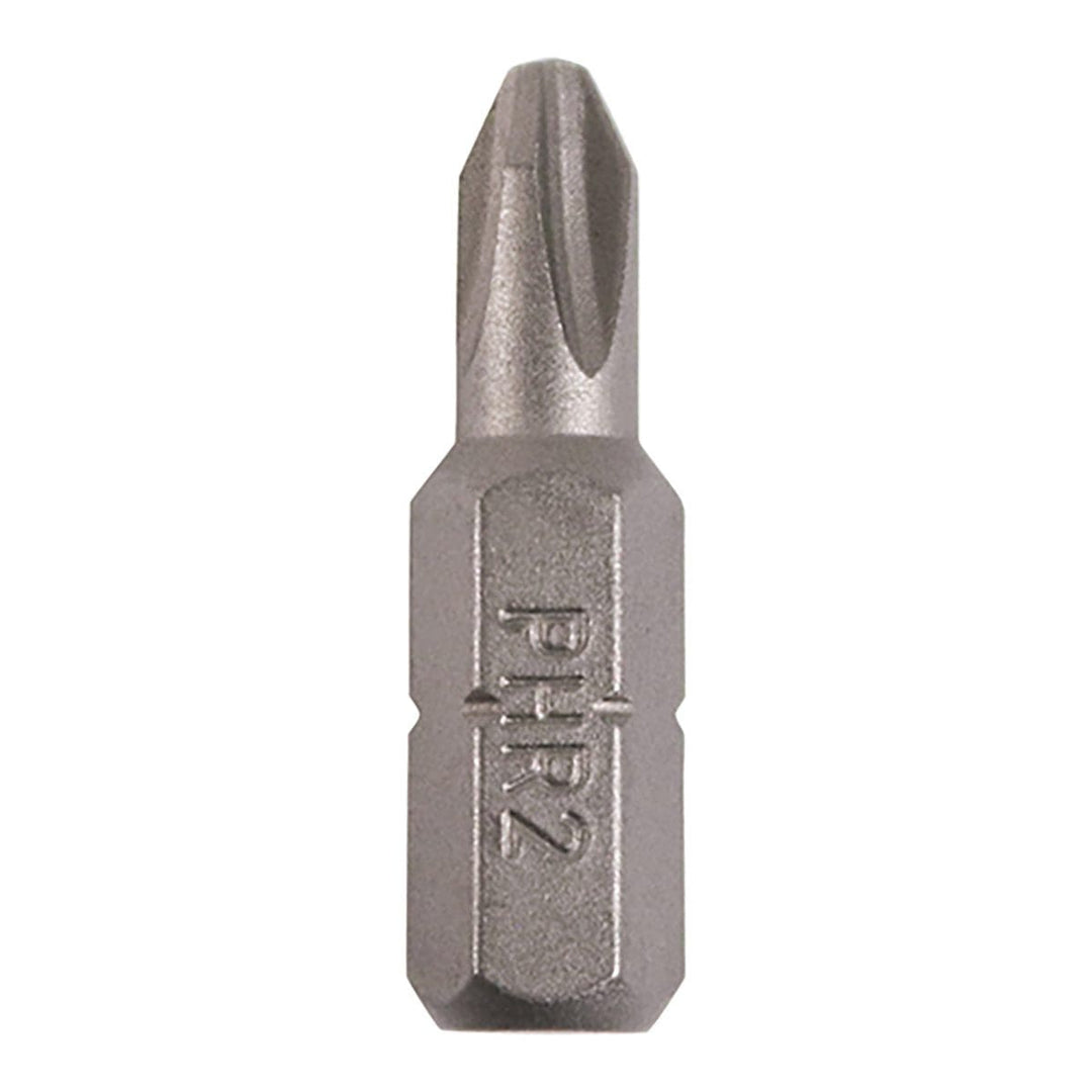 Phillips Driver Bit - S2 Grey No.2 x 25 (10 PCS)