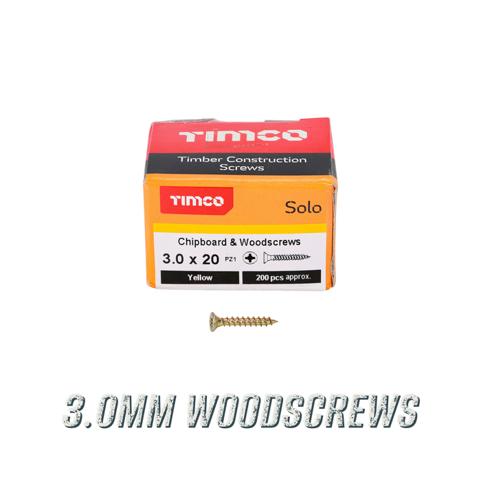 3.0mm Woodscrews menu tile