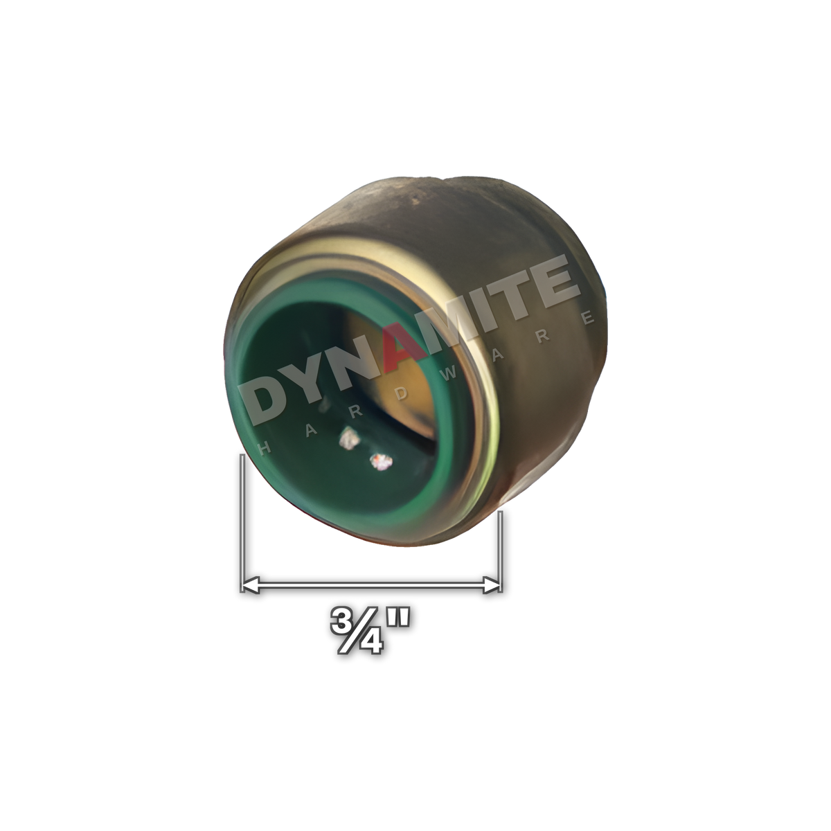 ¾" Pushtite Push-Fit Stop End (code PT5134), size marked with white arrows: ¾" pipe