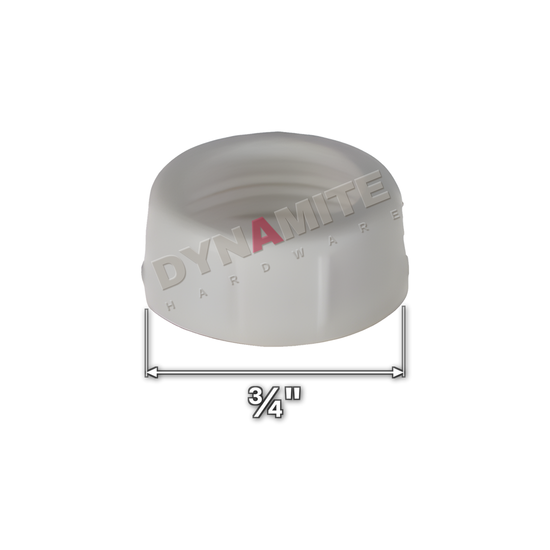 ¾" Hose Union Blanking Cap (code 34HUBCT), size marked with white arrows: ¾"