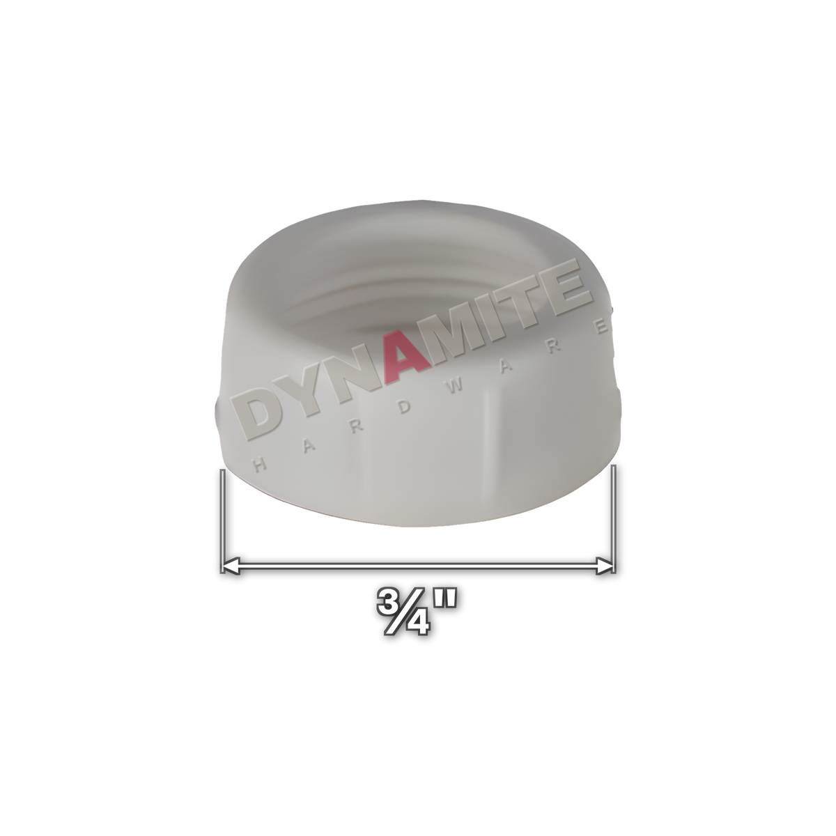 ¾" Hose Union Blanking Cap (code 34HUBCT), size marked with white arrows: ¾"