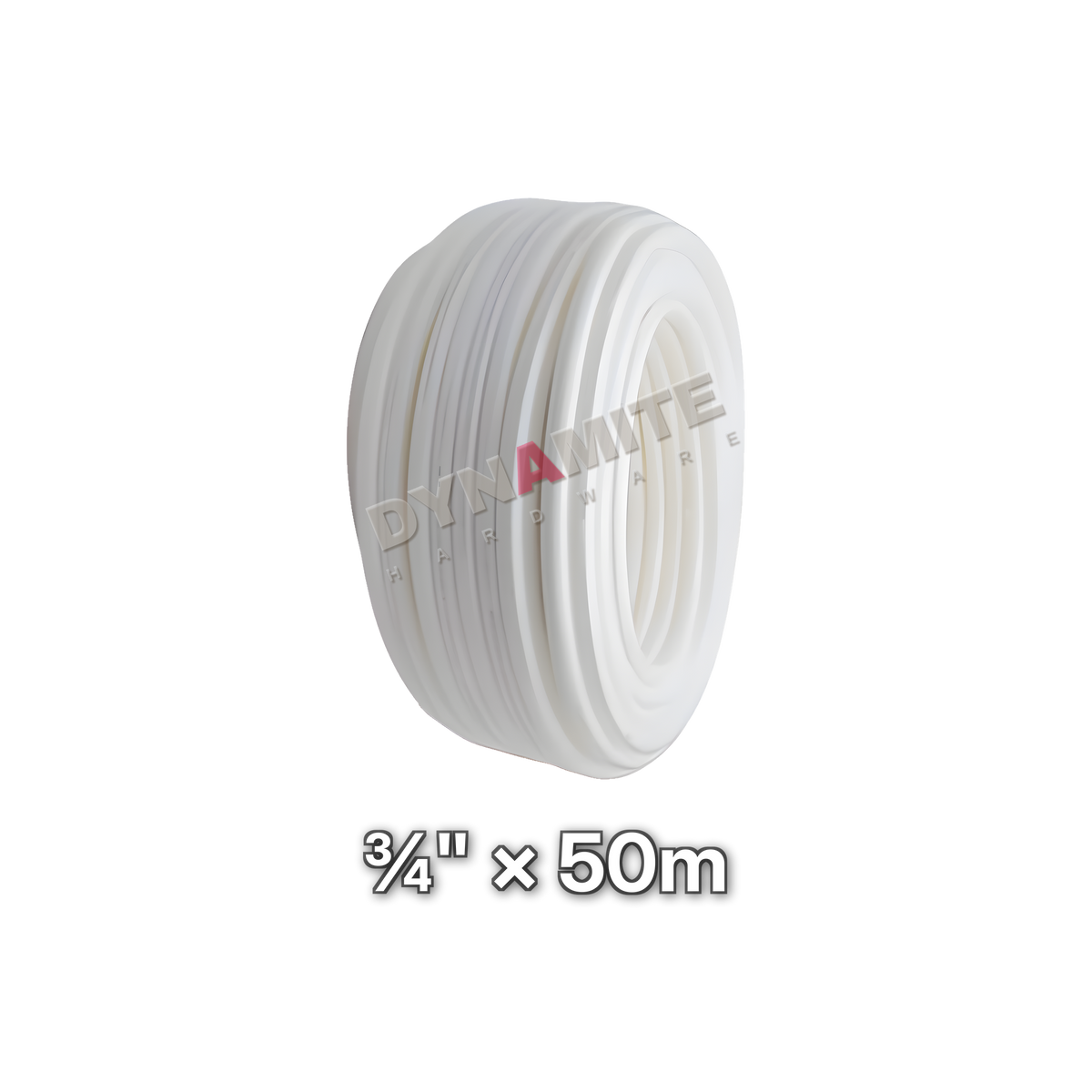¾" Insulated PEX Barrier Pipe - 50m Coil, size marked: ¾" × 50m