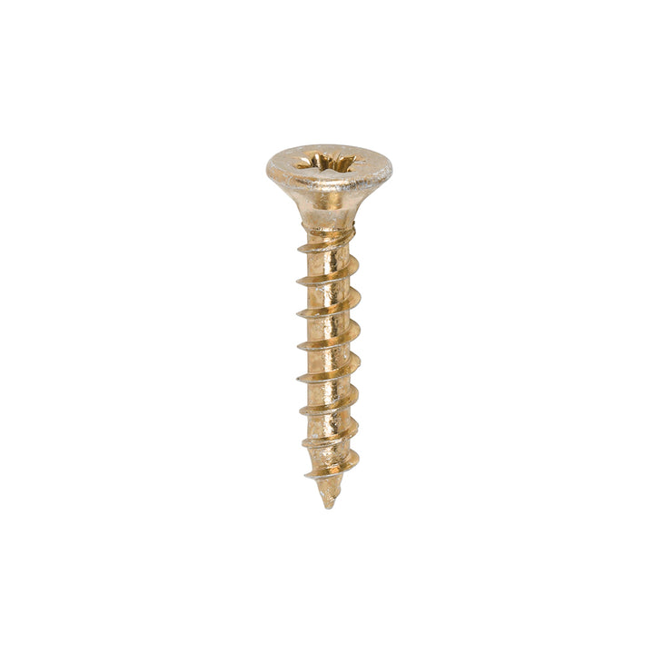 3.0 x 17 Solo Chipboard & Woodscrews - PZ - Double Countersunk - Yellow