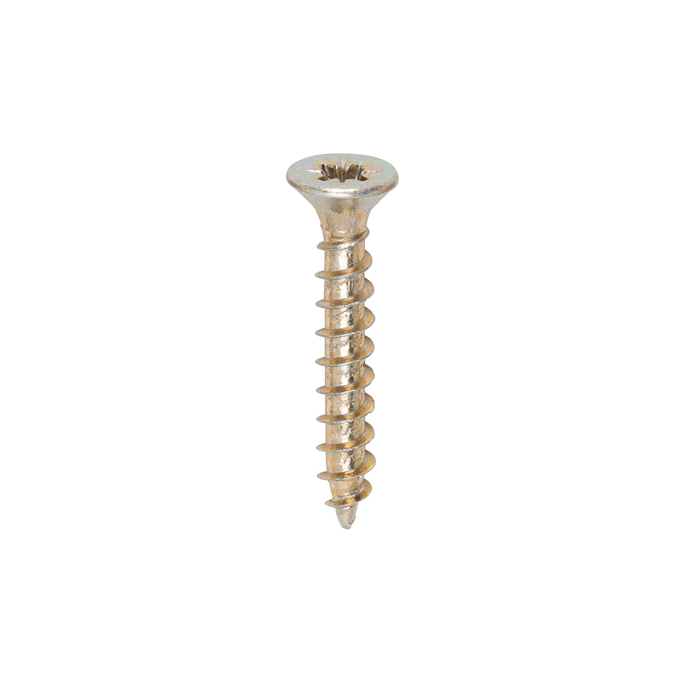 3.0 x 20 Solo Chipboard & Woodscrews - PZ - Double Countersunk - Yellow