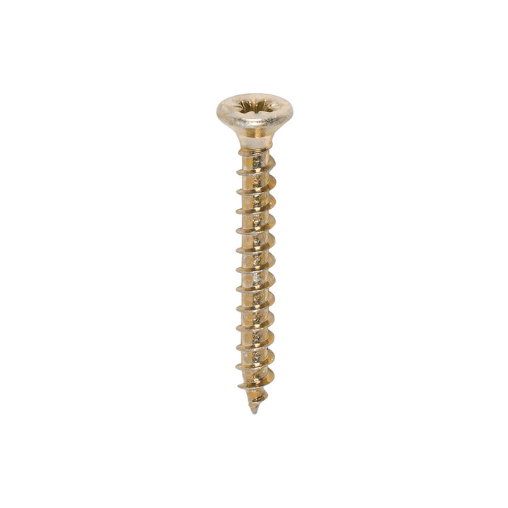 3.0 x 25 Solo Chipboard & Woodscrews - PZ - Double Countersunk - Yellow