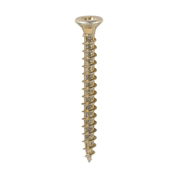 3.0 x 30 Solo Chipboard & Woodscrews - PZ - Double Countersunk - Yellow
