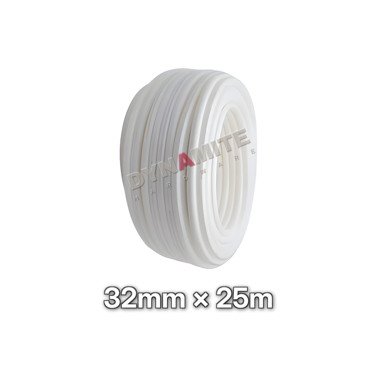 32mm WRAS Insulated Multilayer Pipe - 25m Coil, size marked: 32mm × 25m