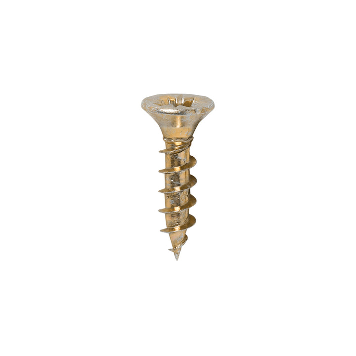 3.5 x 15 Solo Chipboard & Woodscrews - PZ - Double Countersunk - Yellow
