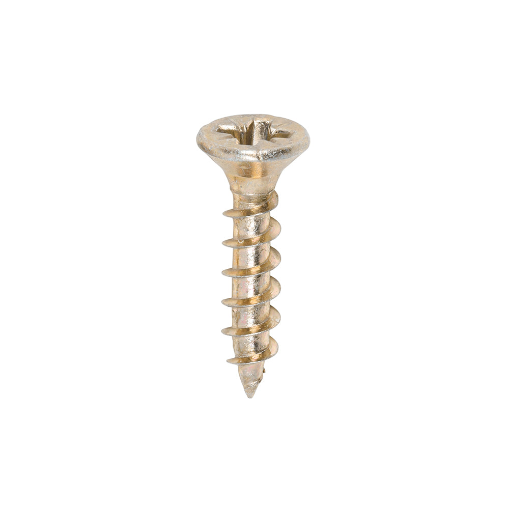 3.5 x 17 Solo Chipboard & Woodscrews - PZ - Double Countersunk - Yellow