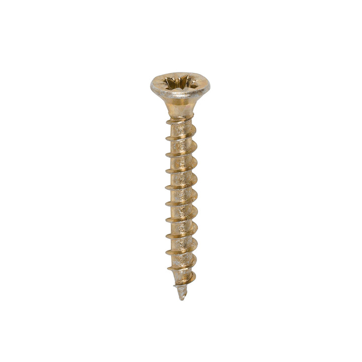3.5 x 25 Solo Chipboard & Woodscrews - PZ - Double Countersunk - Yellow