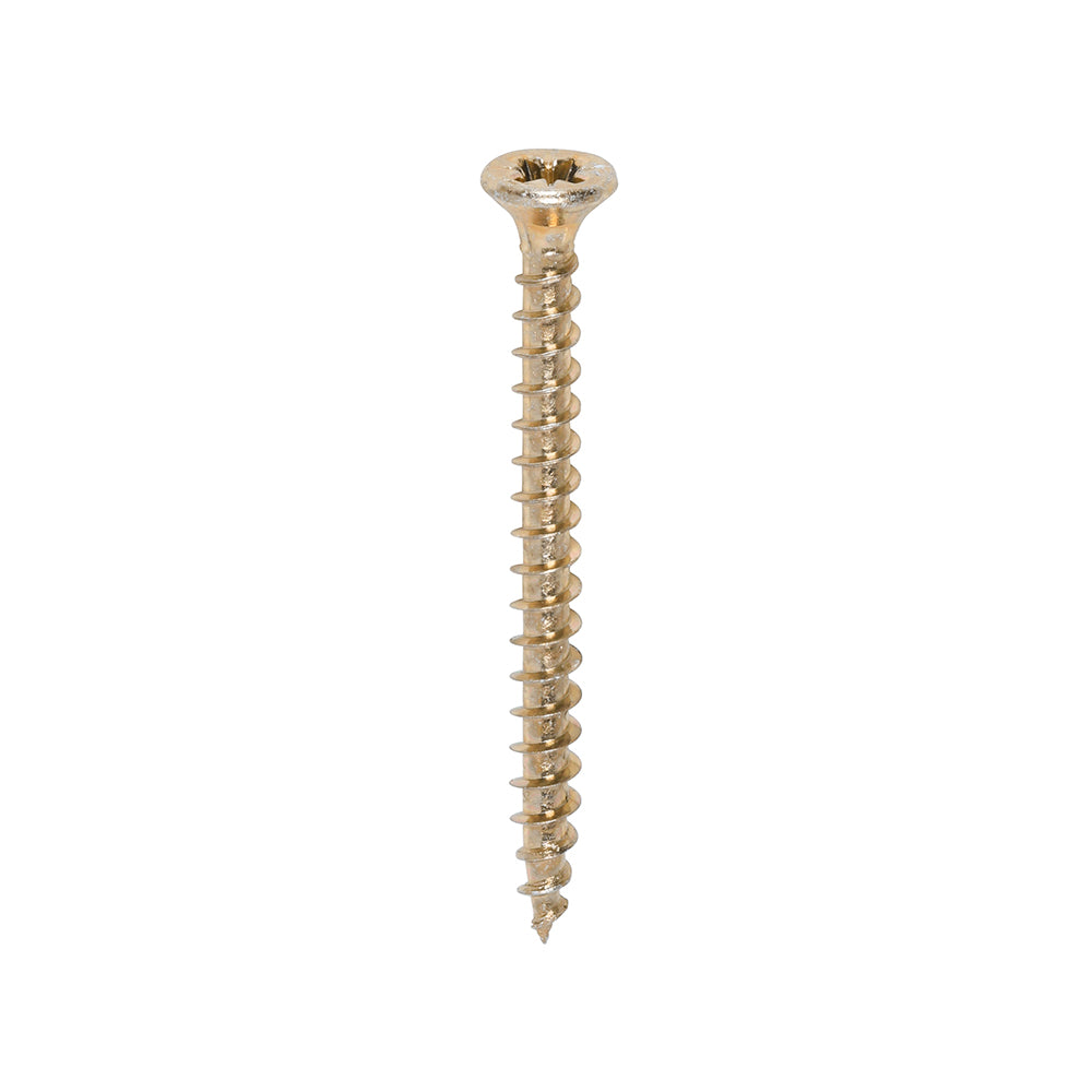 3.5 x 40 Solo Chipboard & Woodscrews - PZ - Double Countersunk - Yellow