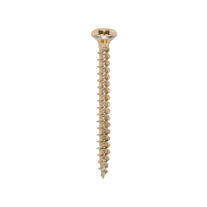 3.5 x 40 Solo Chipboard & Woodscrews - PZ - Double Countersunk - Yellow