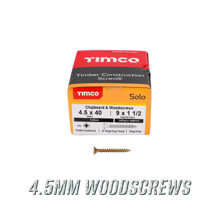 4.5mm Woodscrews menu tile