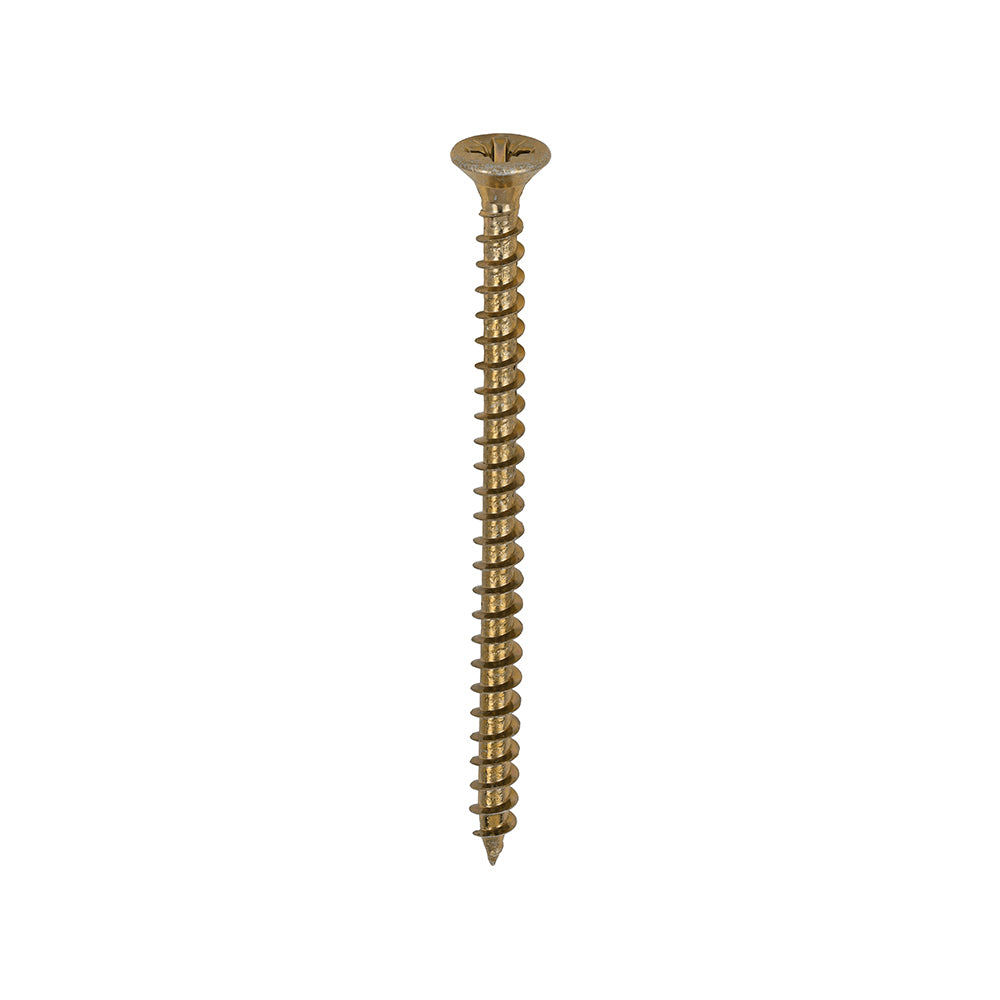 4.0 x 60 Solo Chipboard & Woodscrews - PZ - Double Countersunk - Yellow