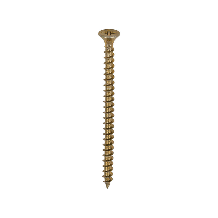 4.0 x 60 Solo Chipboard & Woodscrews - PZ - Double Countersunk - Yellow