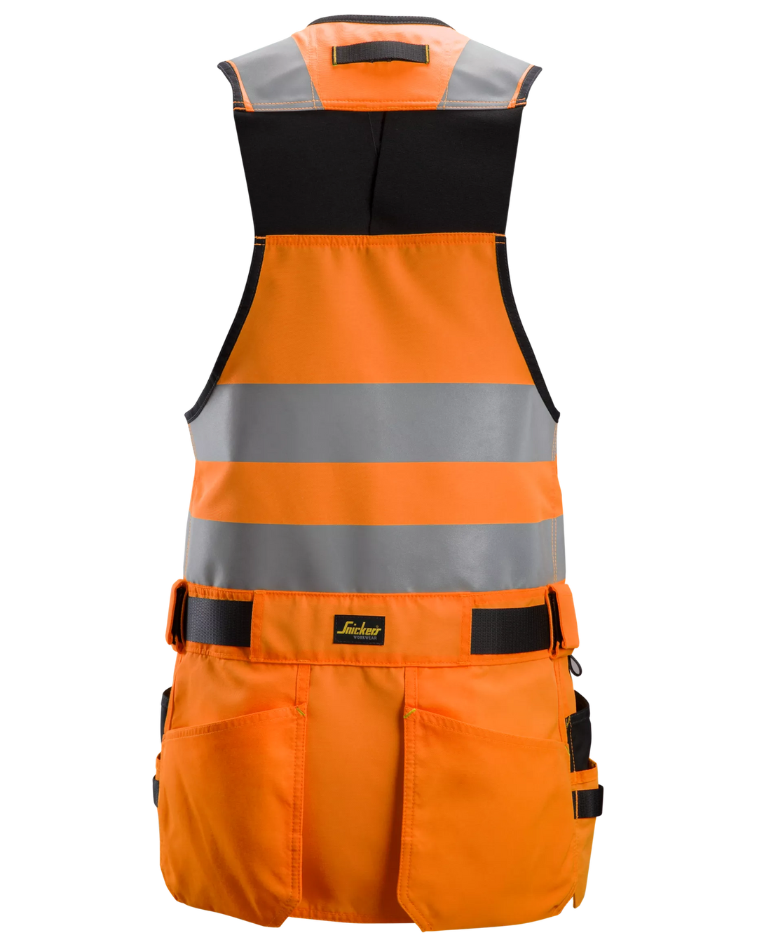 Snickers Hi-Vis Orange/Black, Hi-Vis Tool Vest Class 1 (4230) – back view