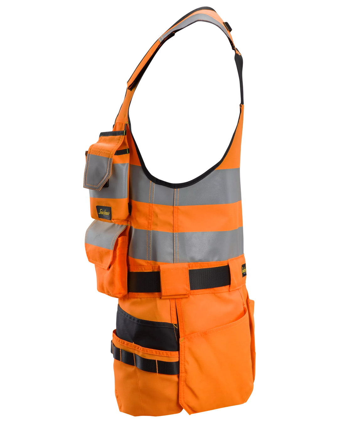 Snickers Hi-Vis Orange/Black, Hi-Vis Tool Vest Class 1 (4230) – left side view