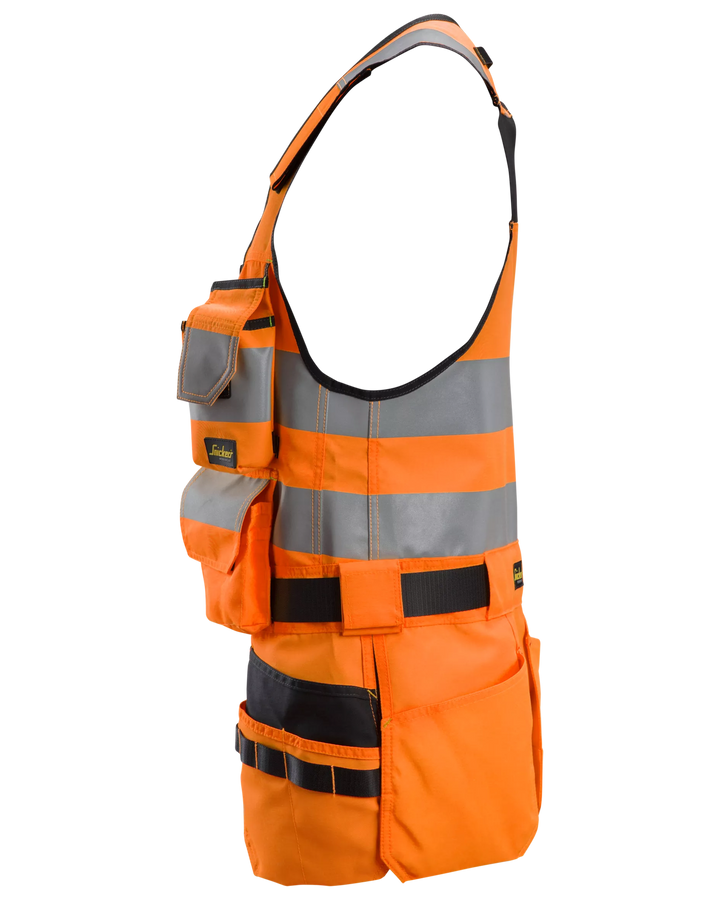 Snickers Hi-Vis Orange/Black, Hi-Vis Tool Vest Class 1 (4230) – left side view