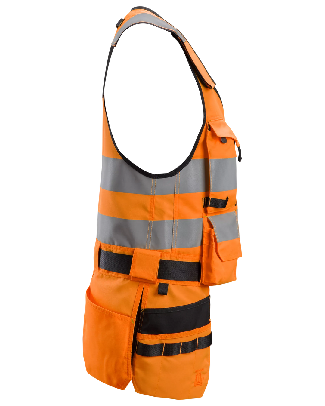 Snickers Hi-Vis Orange/Black, Hi-Vis Tool Vest Class 1 (4230) – right side view
