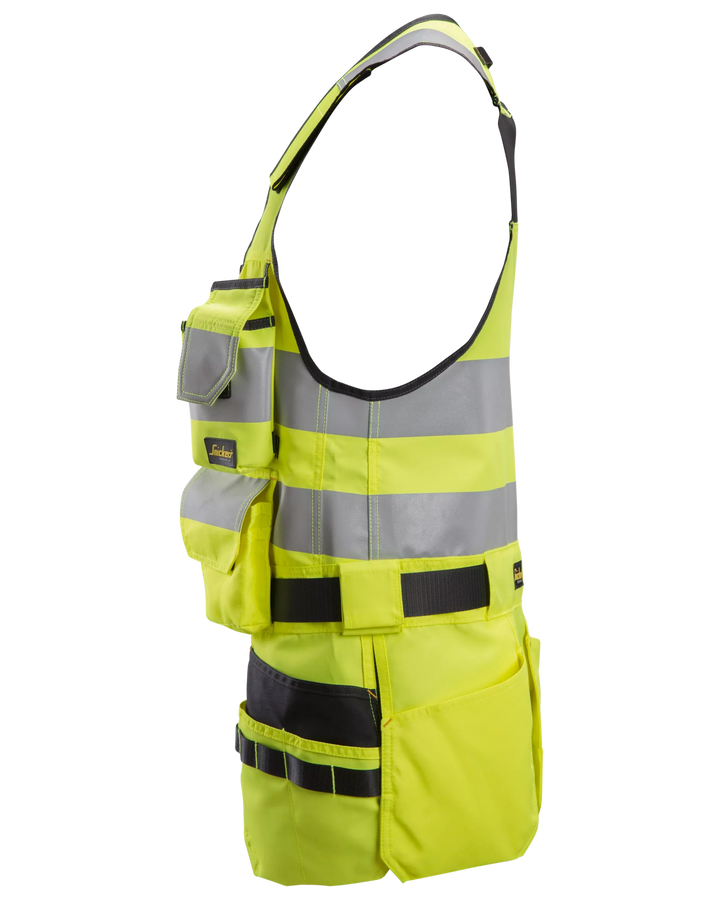 Snickers Hi-Vis Yellow/Black, Hi-Vis Tool Vest Class 1 (4230) – left side view