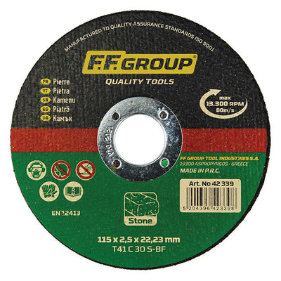 42339 CUTTING DISC FOR STONE, 115×2.5, FF GROUP - Dynamite Hardware