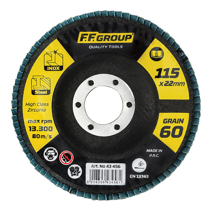 43457 ABRASIVE FLAP DISC FF GROUP, 115 X 080