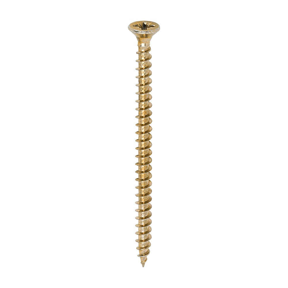 4.5 x 70 Solo Chipboard & Woodscrews - PZ - Double Countersunk - Yellow