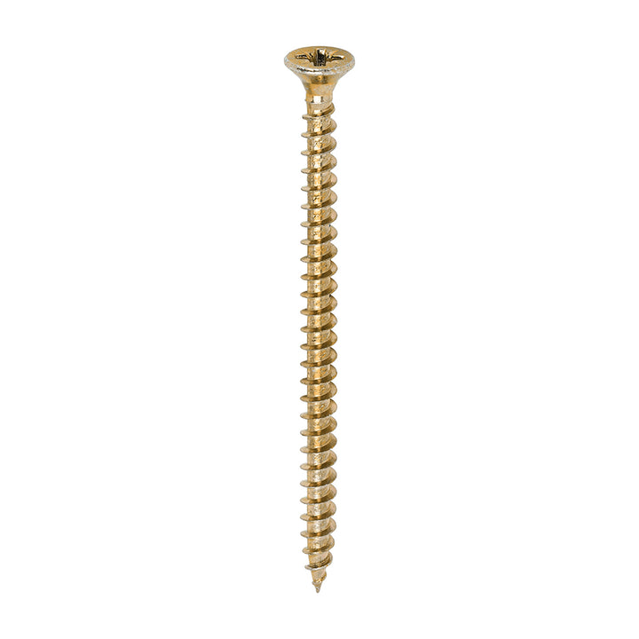 4.5 x 70 Solo Chipboard & Woodscrews - PZ - Double Countersunk - Yellow