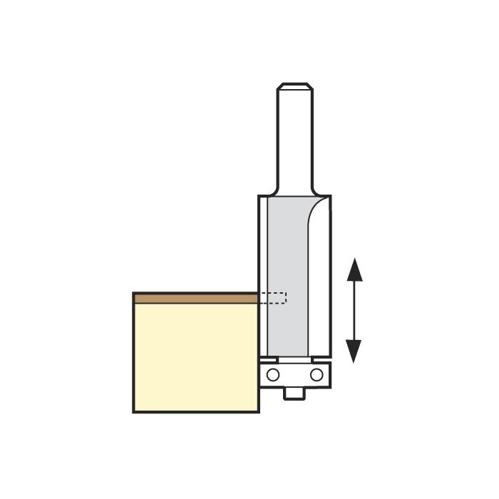 TREND - C195X1/2TC - Bearing guided trimmer 12.7mm diameter