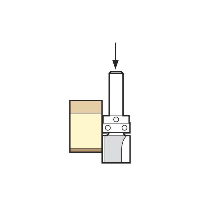 TREND - C121FX1/4TC - Template profile 12.7mm diameter