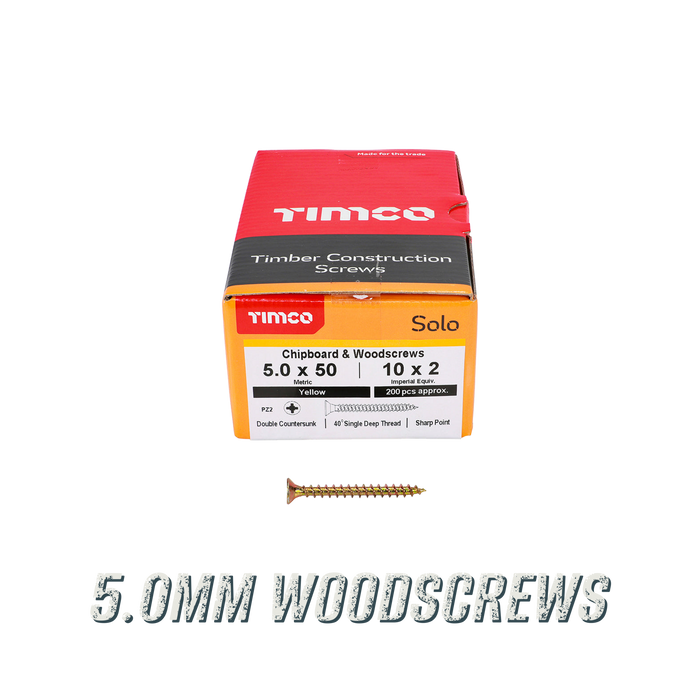 5.0mm Woodscrews menu tile