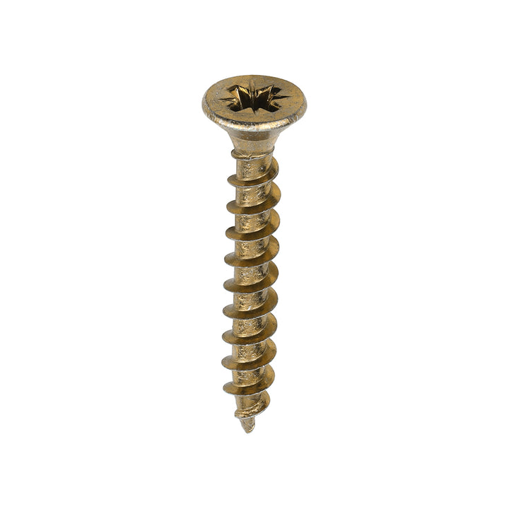 5.0 x 35 Solo Chipboard & Woodscrews - PZ - Double Countersunk - Yellow