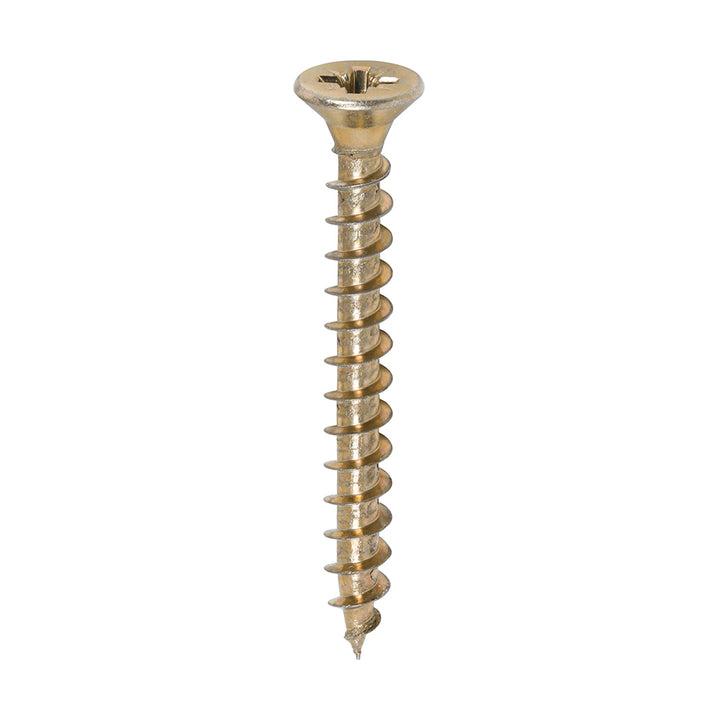 5.0 x 45 Solo Chipboard & Woodscrews - PZ - Double Countersunk - Yellow