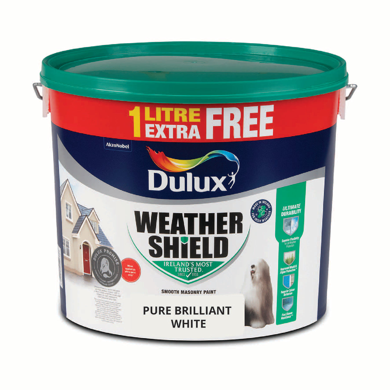 DULUX WEATHERSHIELD BRILLIANT WHITE 11L - Dynamite Hardware