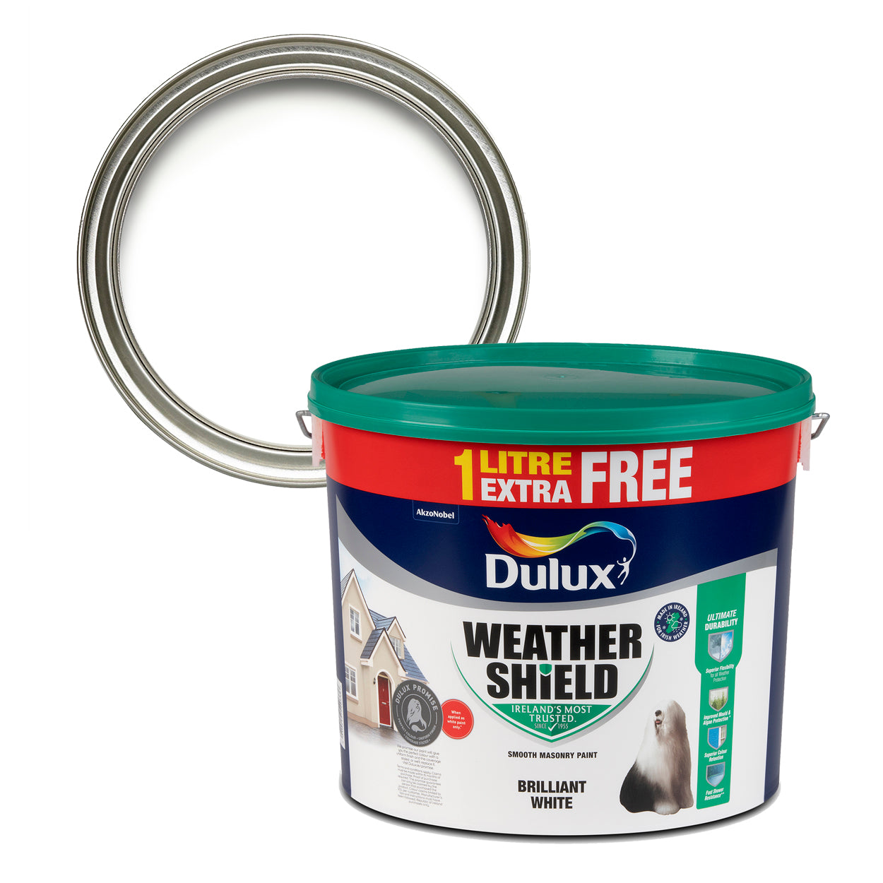 DULUX WEATHERSHIELD BRILLIANT WHITE 11L - Dynamite Hardware