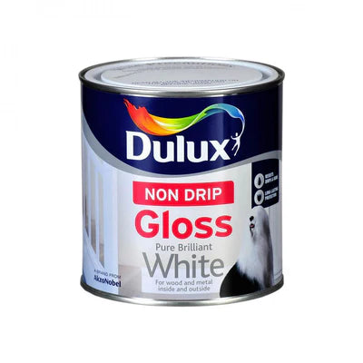 DULUX NON DRIP GLOSS PURE BRILLIANT WHITE 2.5L - Dynamite Hardware