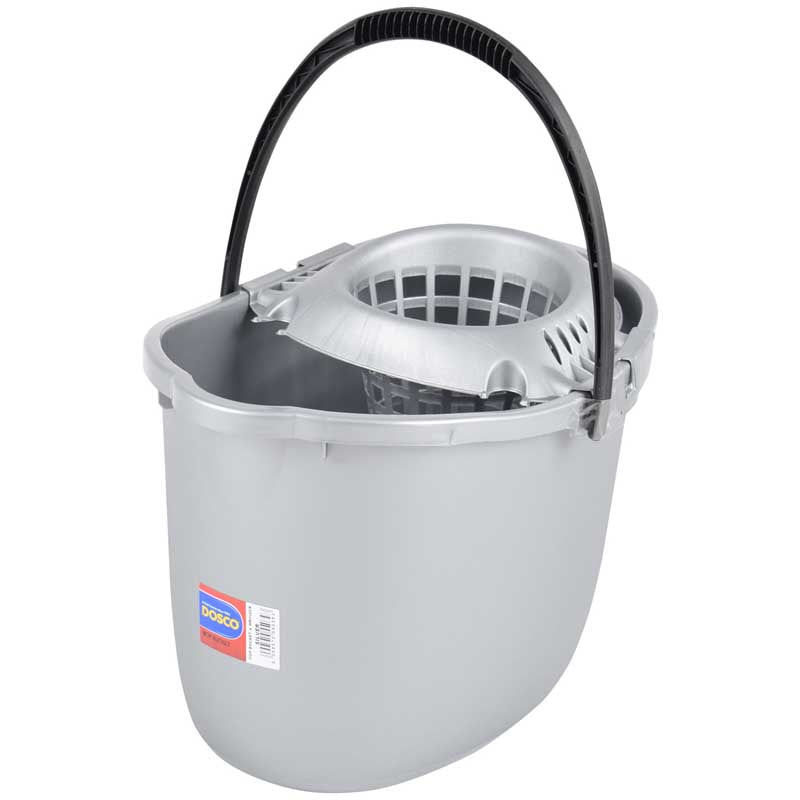 Mop Bucket & Wringer Silver